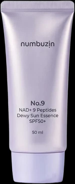 numbuzin No.9 NAD+ 9 Peptides Dewy Sun Essence SPF50+